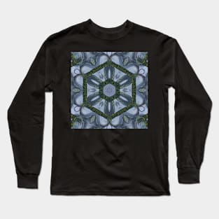 Abstract Sci-fi bio-tech Kaleidoscope pattern (Seamless) 1 Long Sleeve T-Shirt